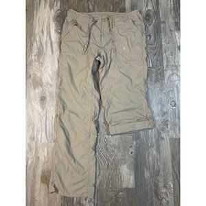 The North Face Womens Convertible Cargo Pants 12 Nylon Roll Up Hiking Outdoor